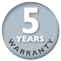 5 year guarantee