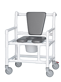 Oversize Open Front Shower Chair Commode